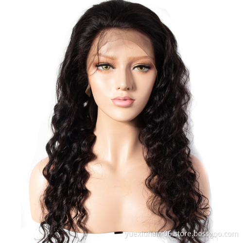 Loose Deep 360 Lace Wig Hot Selling Cheap  Brazilian 360 Lace Frontal Wig with Baby Hair Cuticle Aligned Hair Human Wigs